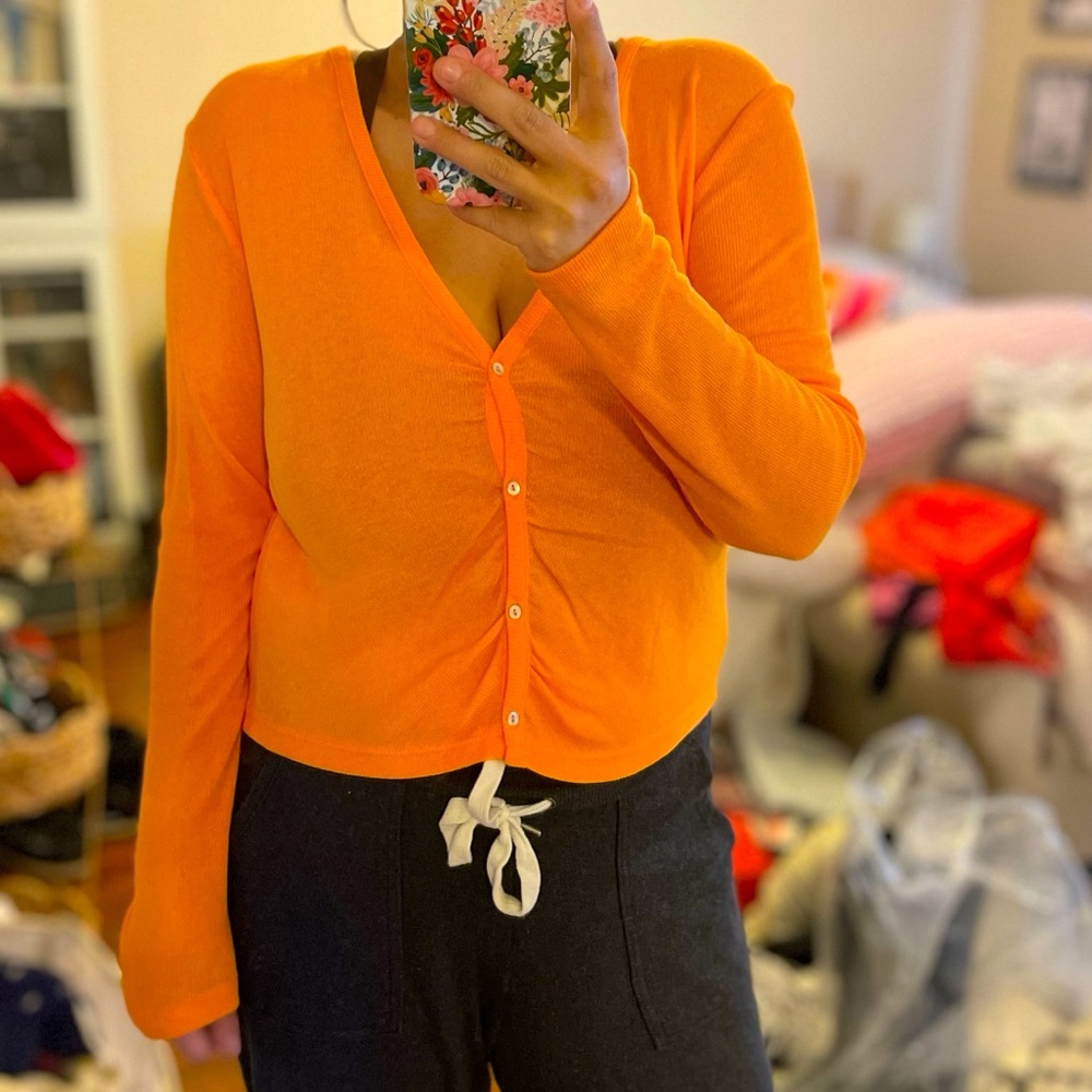 ZARA Orange blouse! Tags attached!